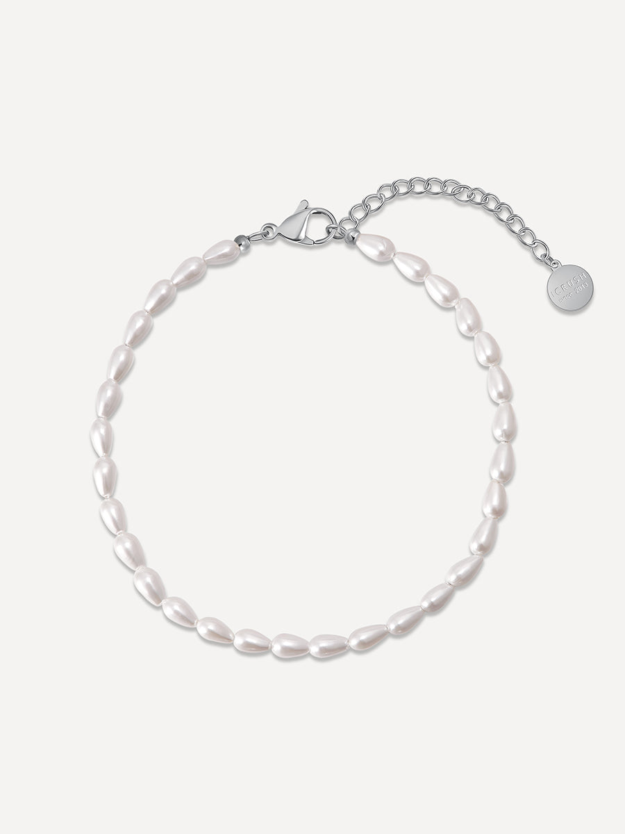 Charming Pearl FUSSKETTCHEN Silber