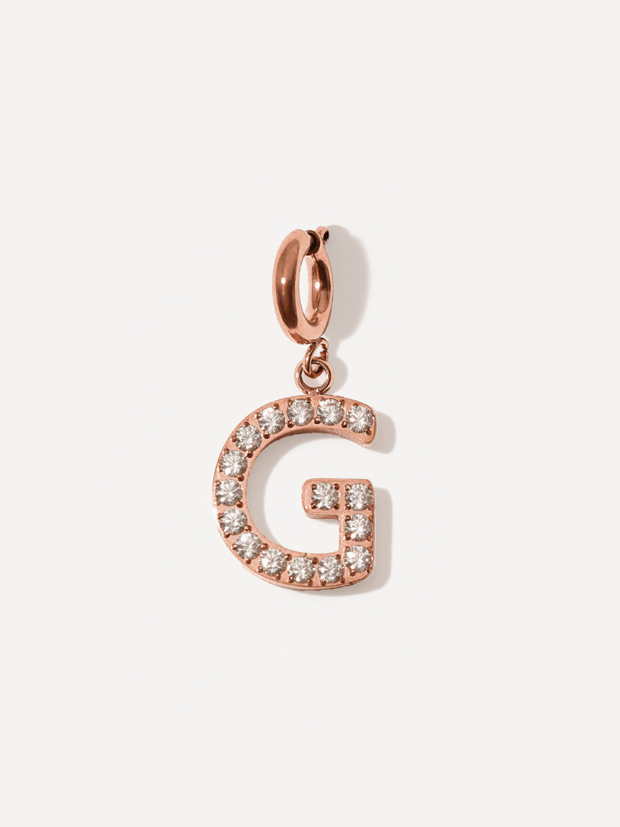 Brilliant Letter Ketten-Charm - G