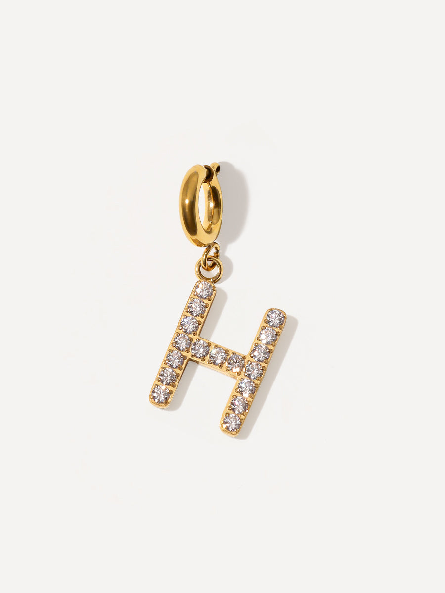 Brilliant Letter Ketten-Charm - H