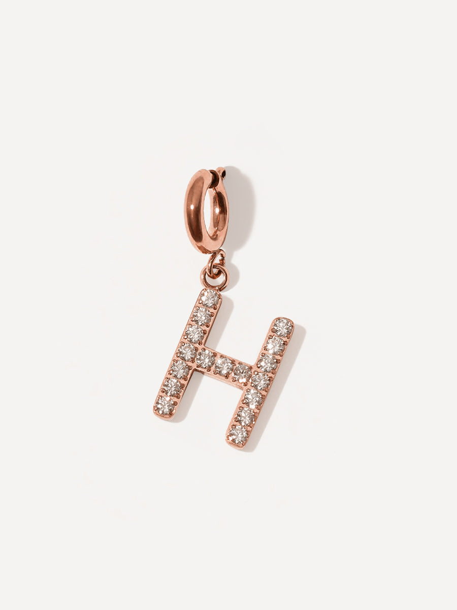 Brilliant Letter Ketten-Charm - H