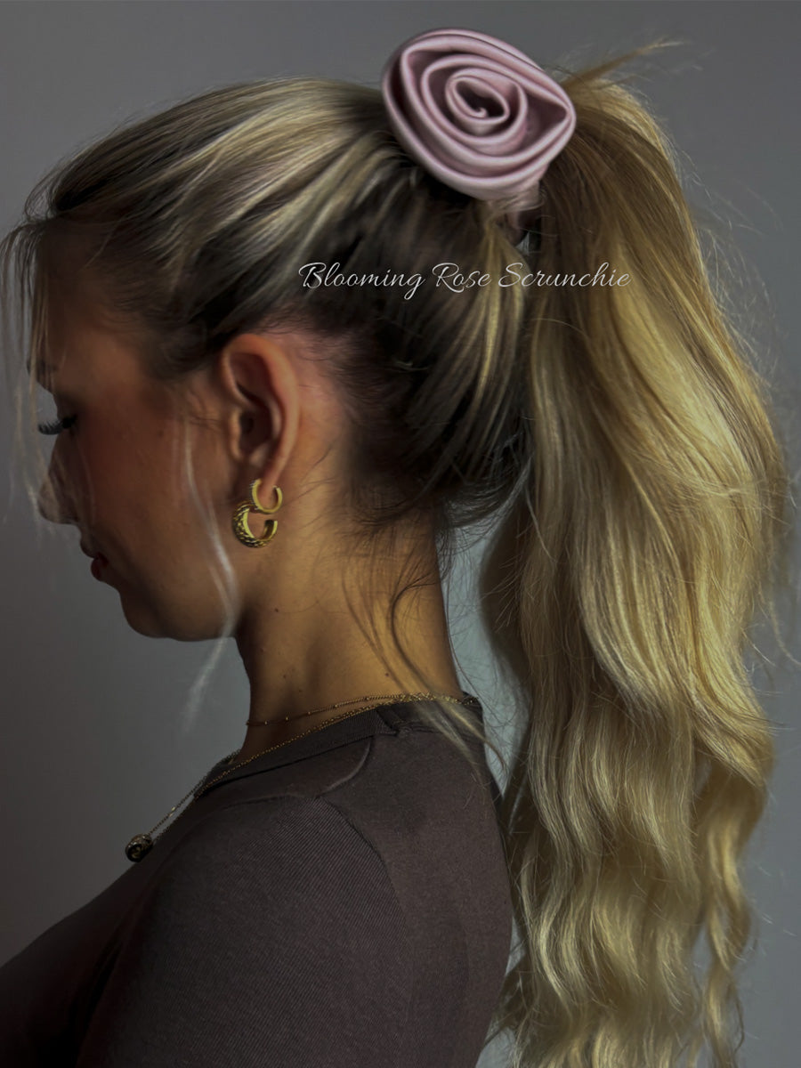 Blooming Rose Scrunchie