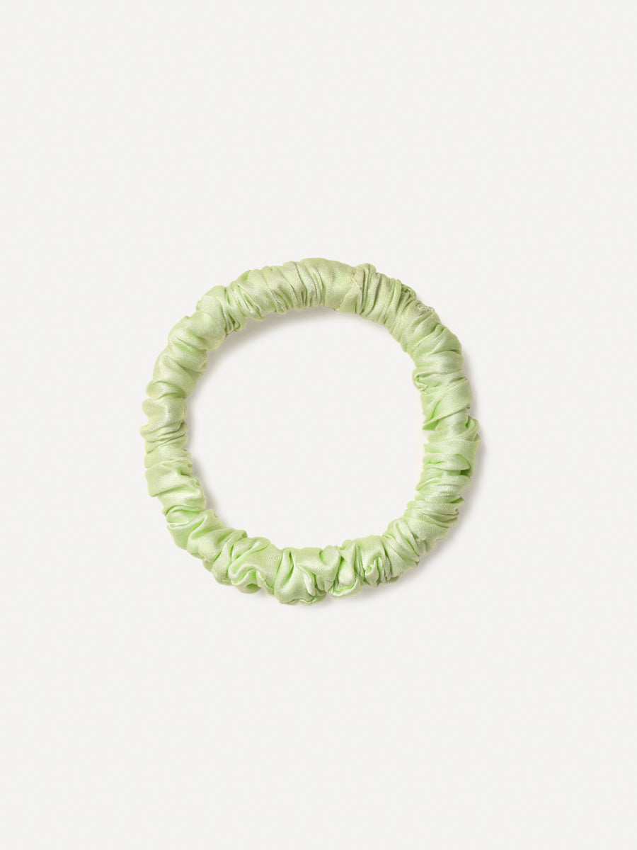 Serene Pure Silk Scrunchie Light Green