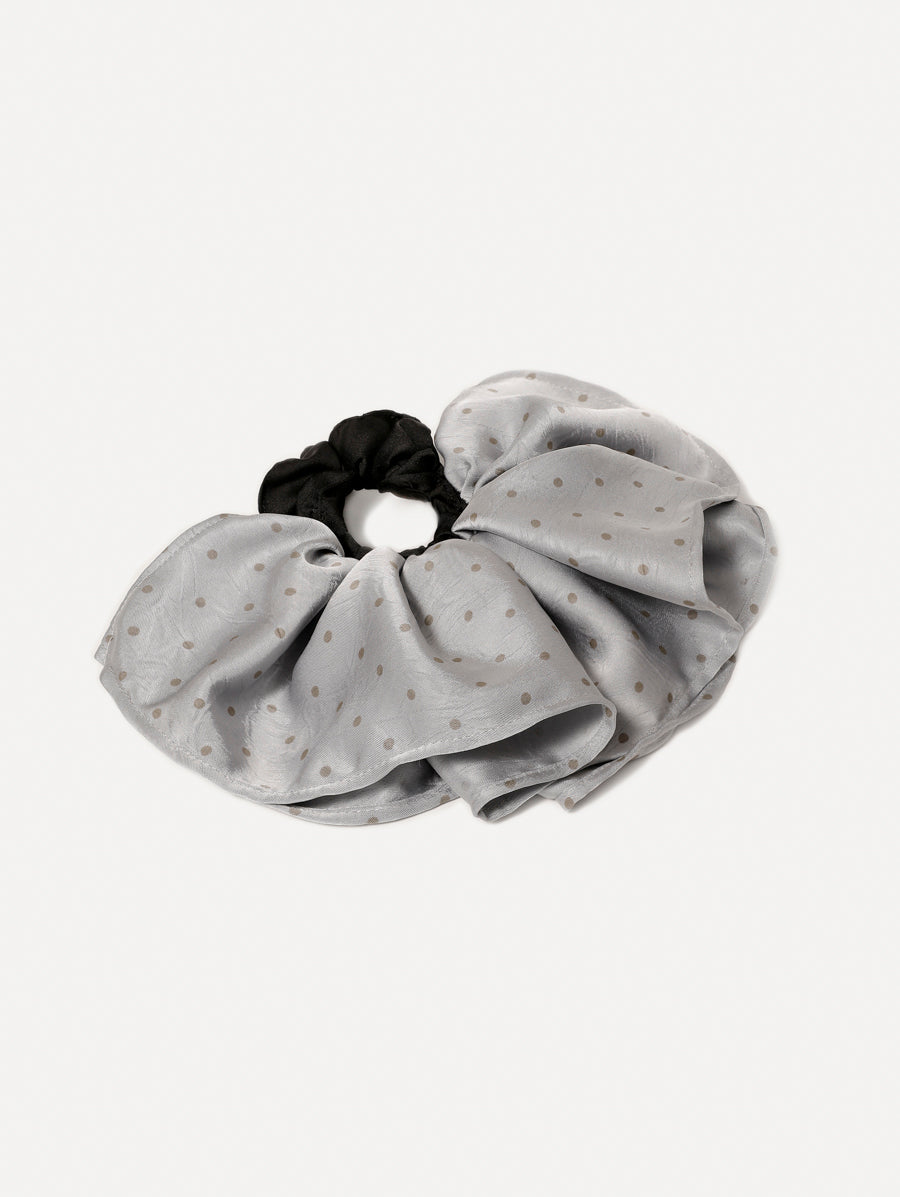 Elegant Polka Scrunchie