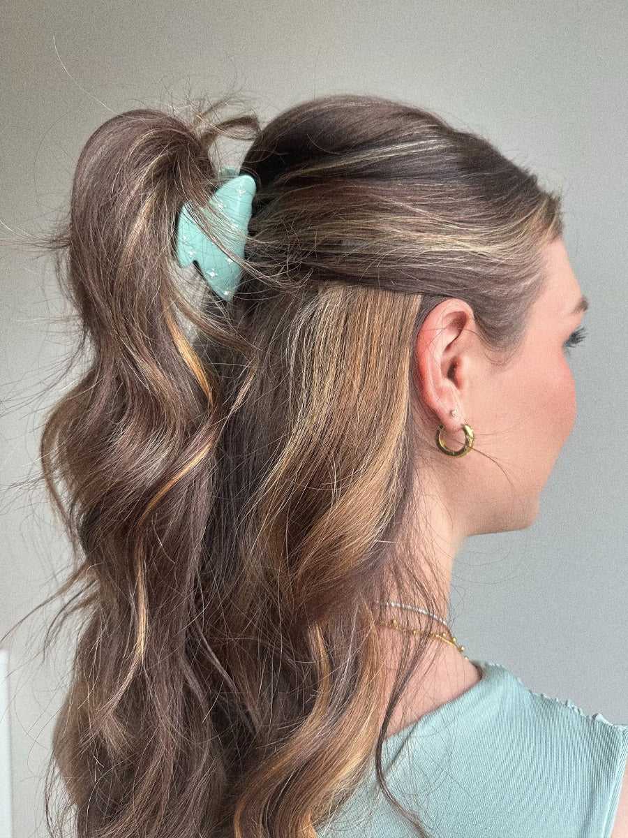 Shiny Green Hair Clip