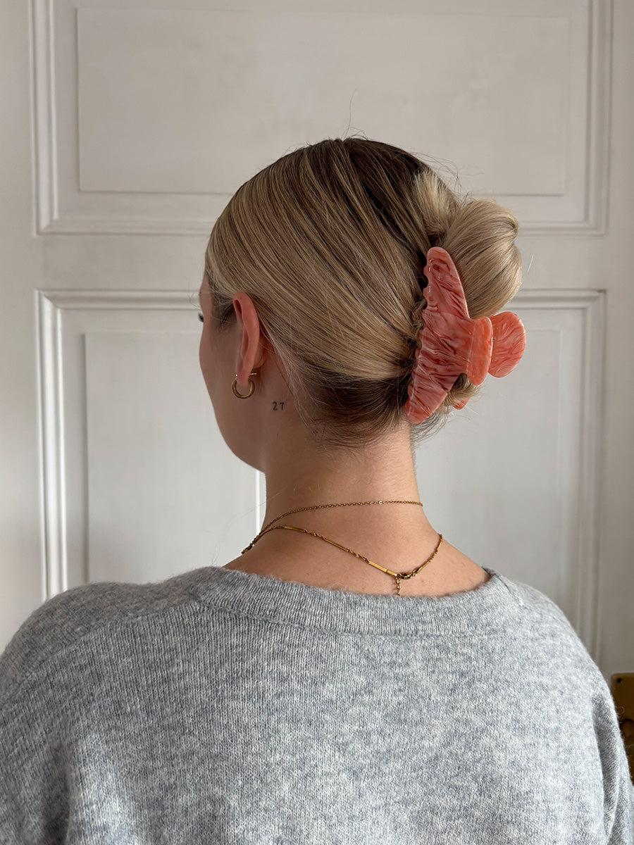 Serenade hair clip pink-orange