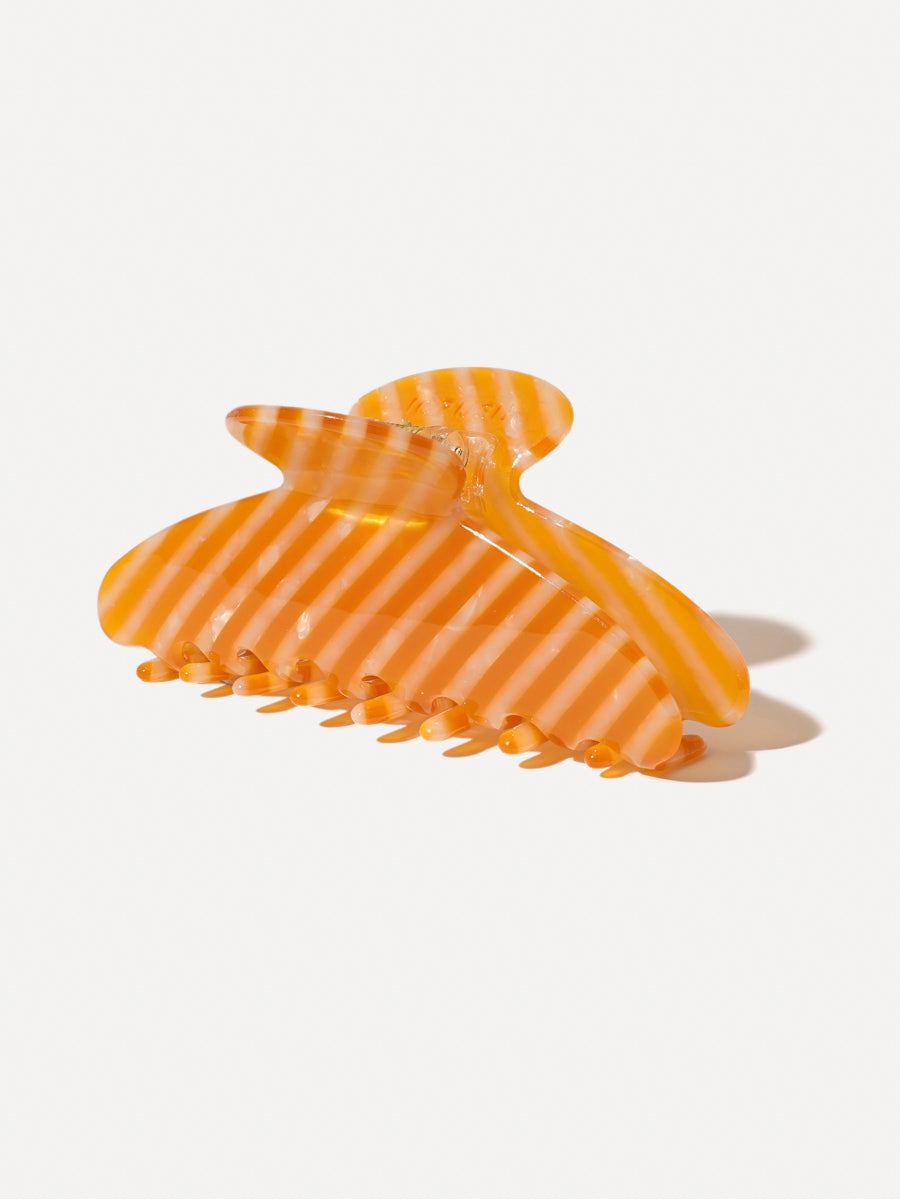 Serenade hair clip orange-striped