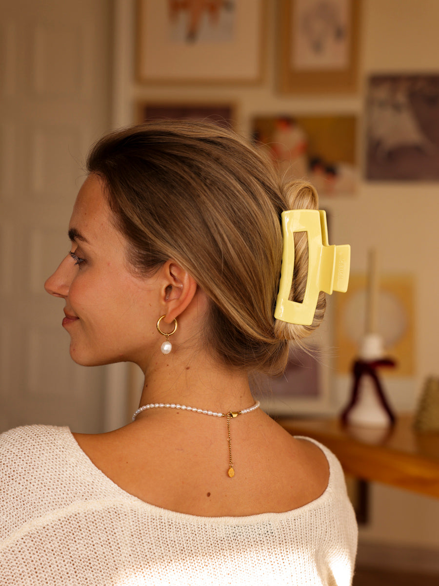 Modern Style Haarklammer Light Yellow