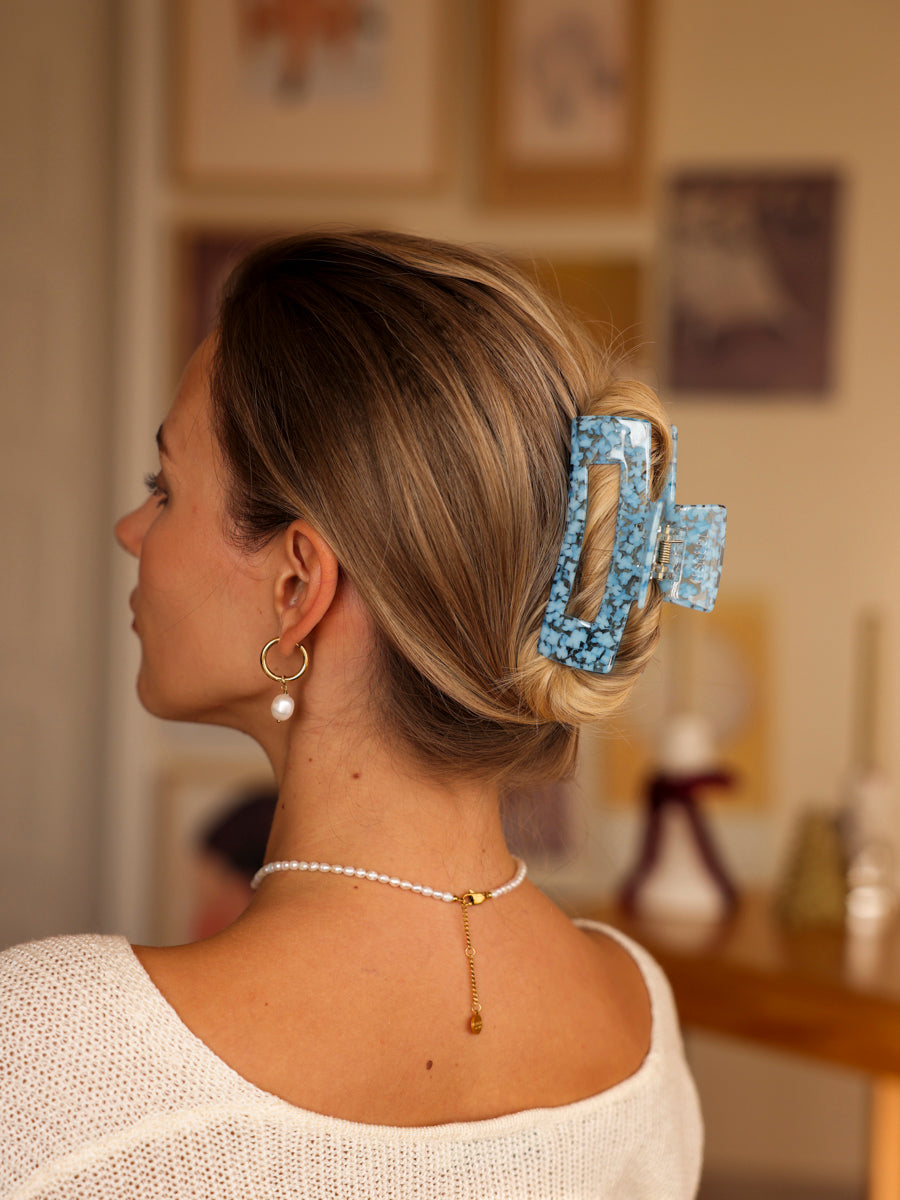 Modern Style Haarklammer Orange-striped