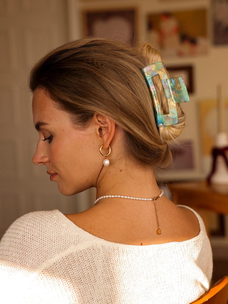 Modern Style Haarklammer Sea Green