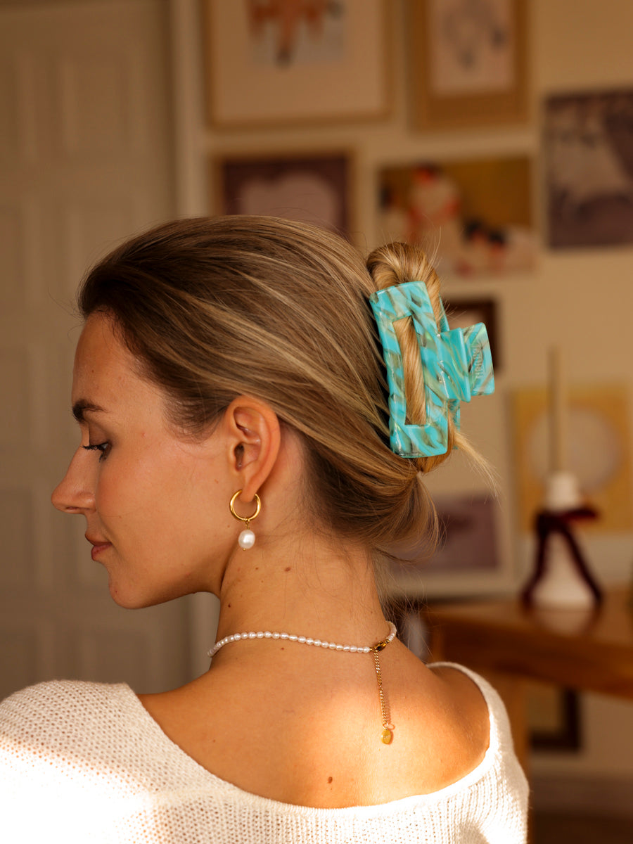 Modern Style Haarklammer Ice Blue