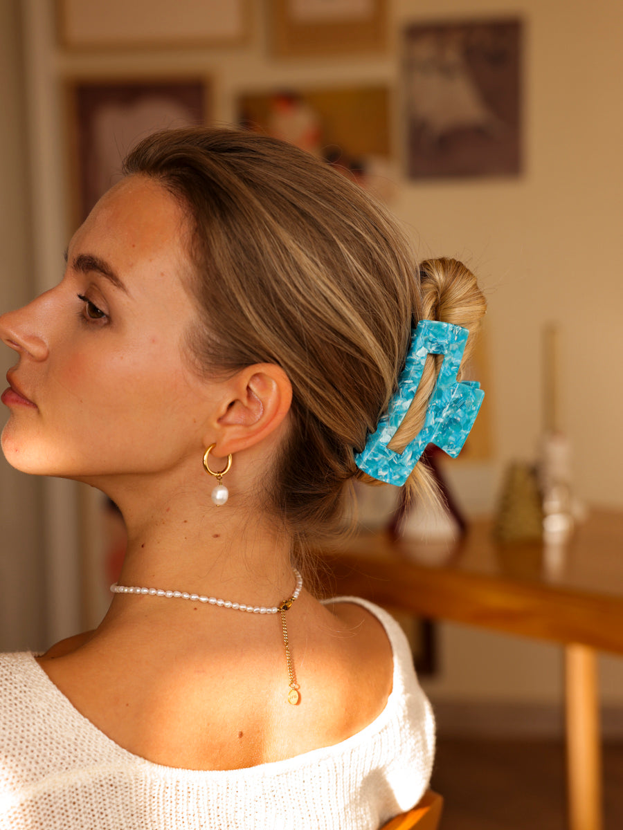 Modern Style Haarklammer Ocean Blue