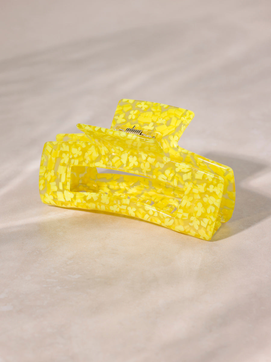 Modern Style Haarklammer Yellow Floral