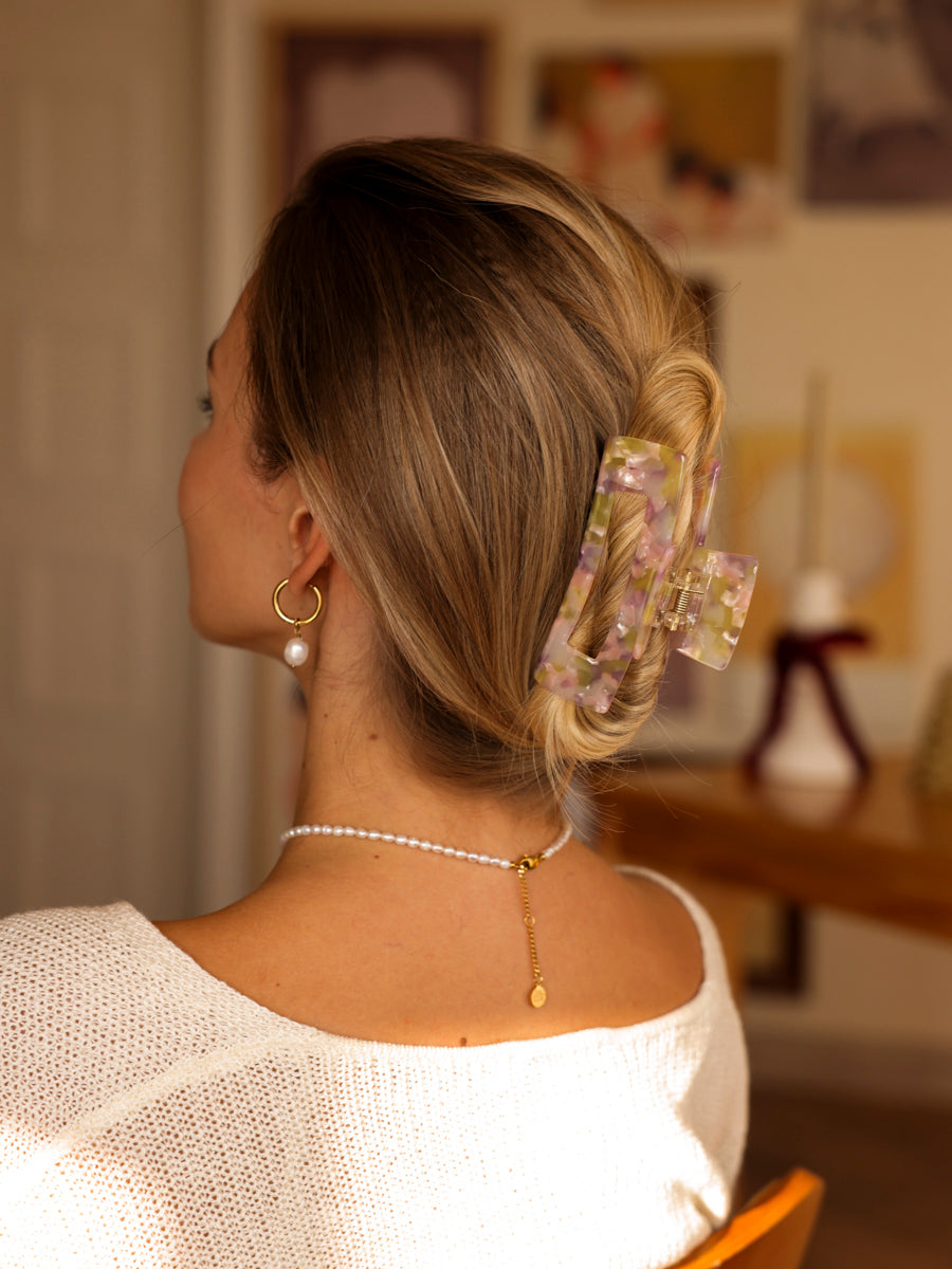 Modern Style Haarklammer Spring Marble