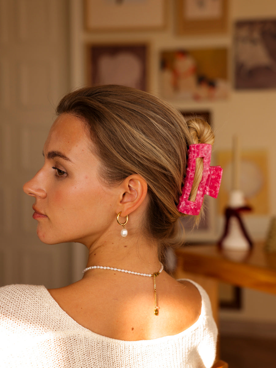 Modern Style Haarklammer Berry Pink