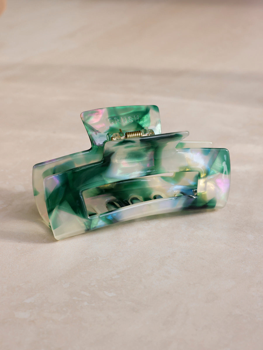 Modern Style Haarklammer Emerald Green