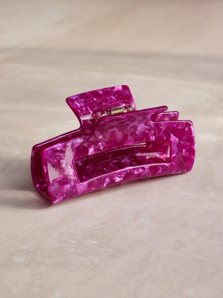 Modern Style Haarklammer Dark Pruple