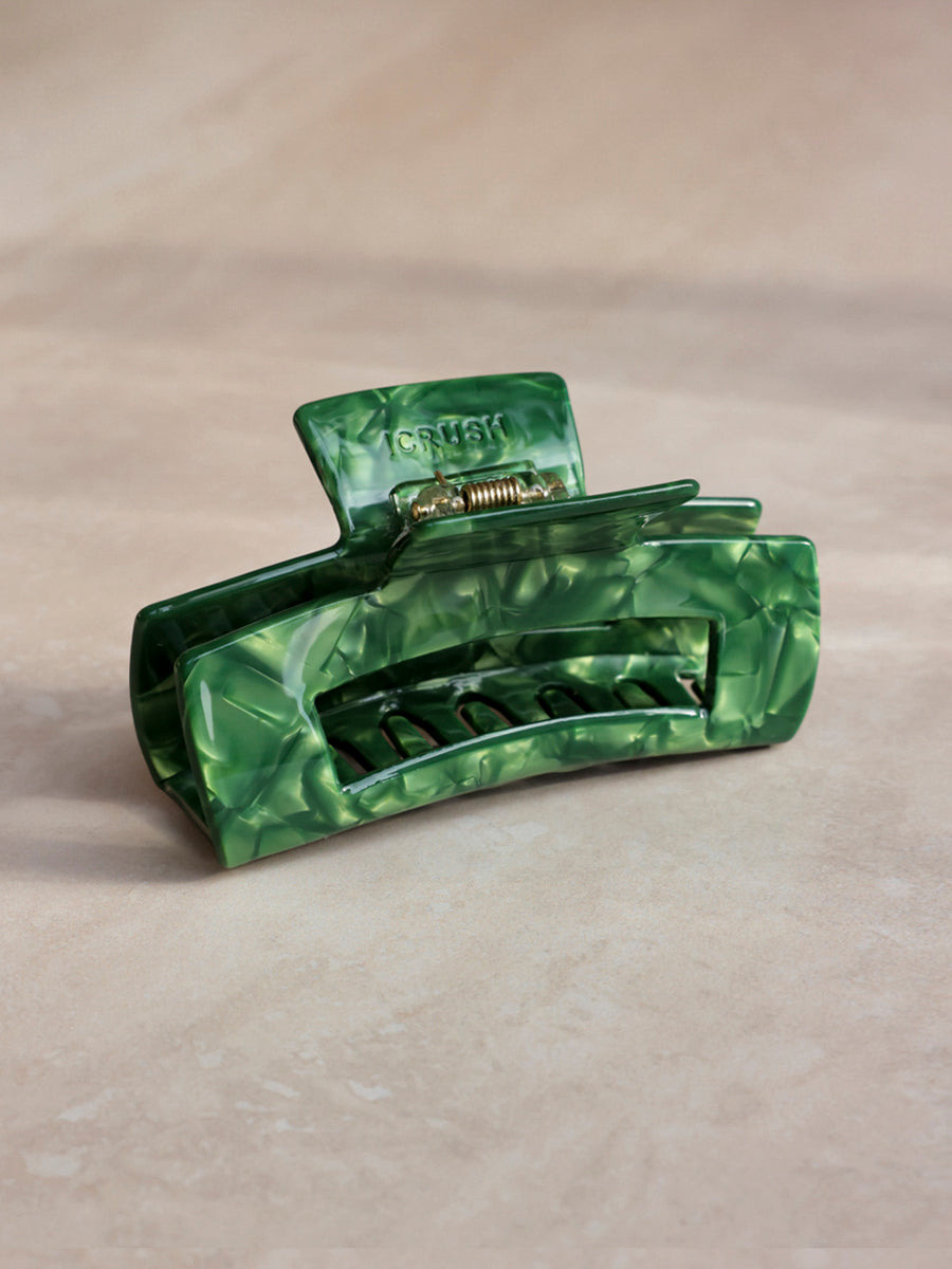 Modern Style Haarklammer Green Marble