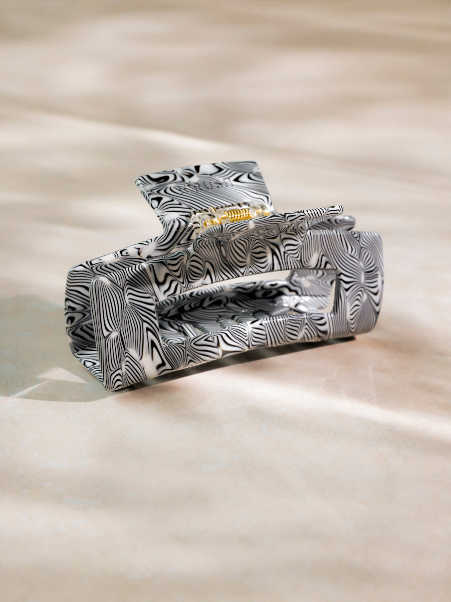 Modern Style Haarklammer Zebra-print