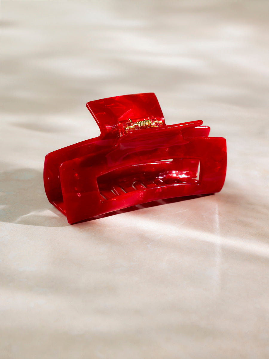 Modern Style Hair Clip Red