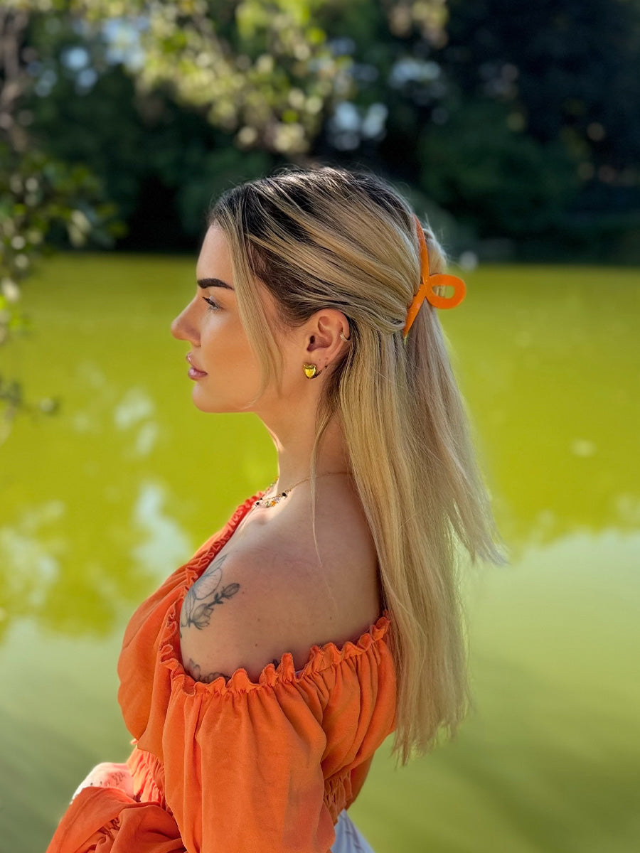 Delightful Hair Clip Orange