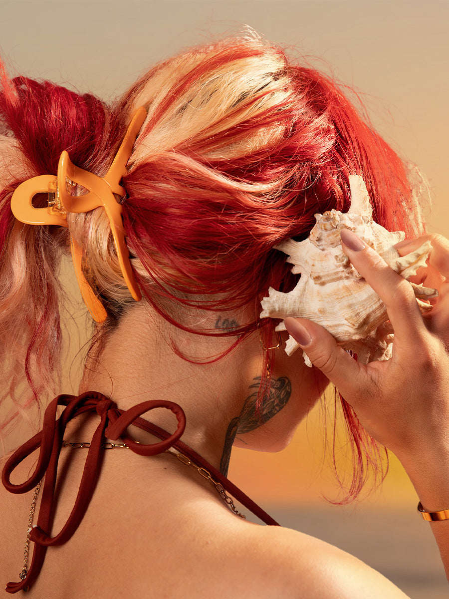 Delightful Hair Clip Orange