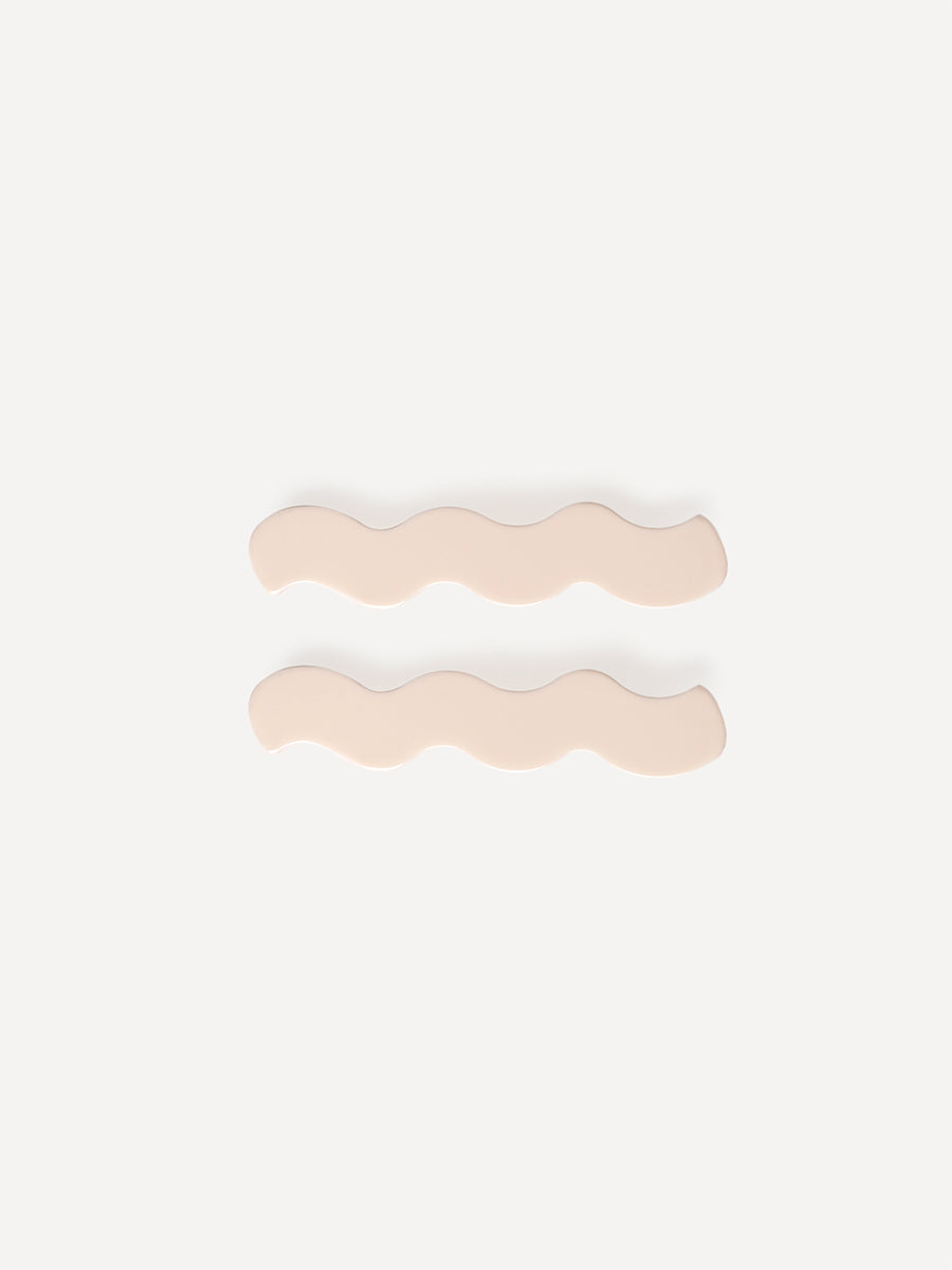 Ripple White Hairpin