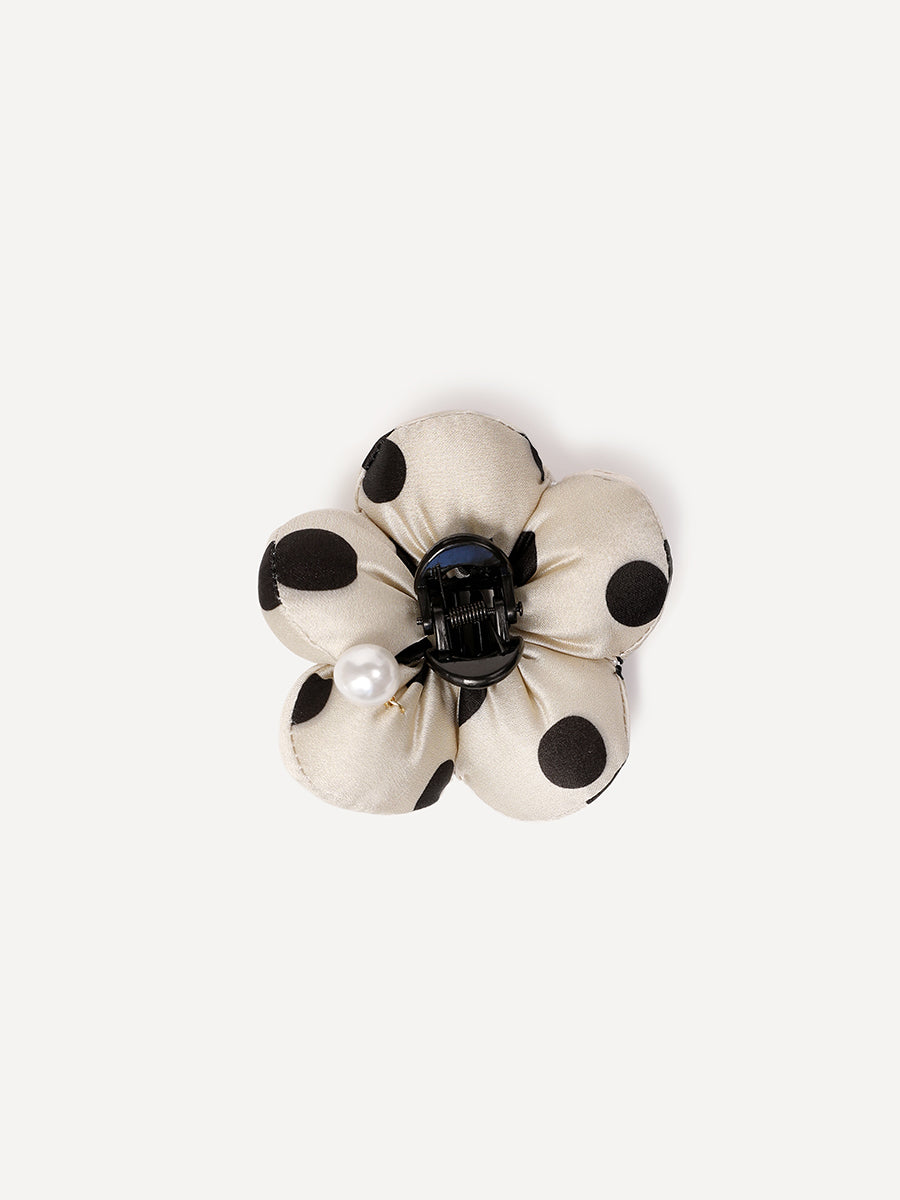 Floral Grace White Haarklammer