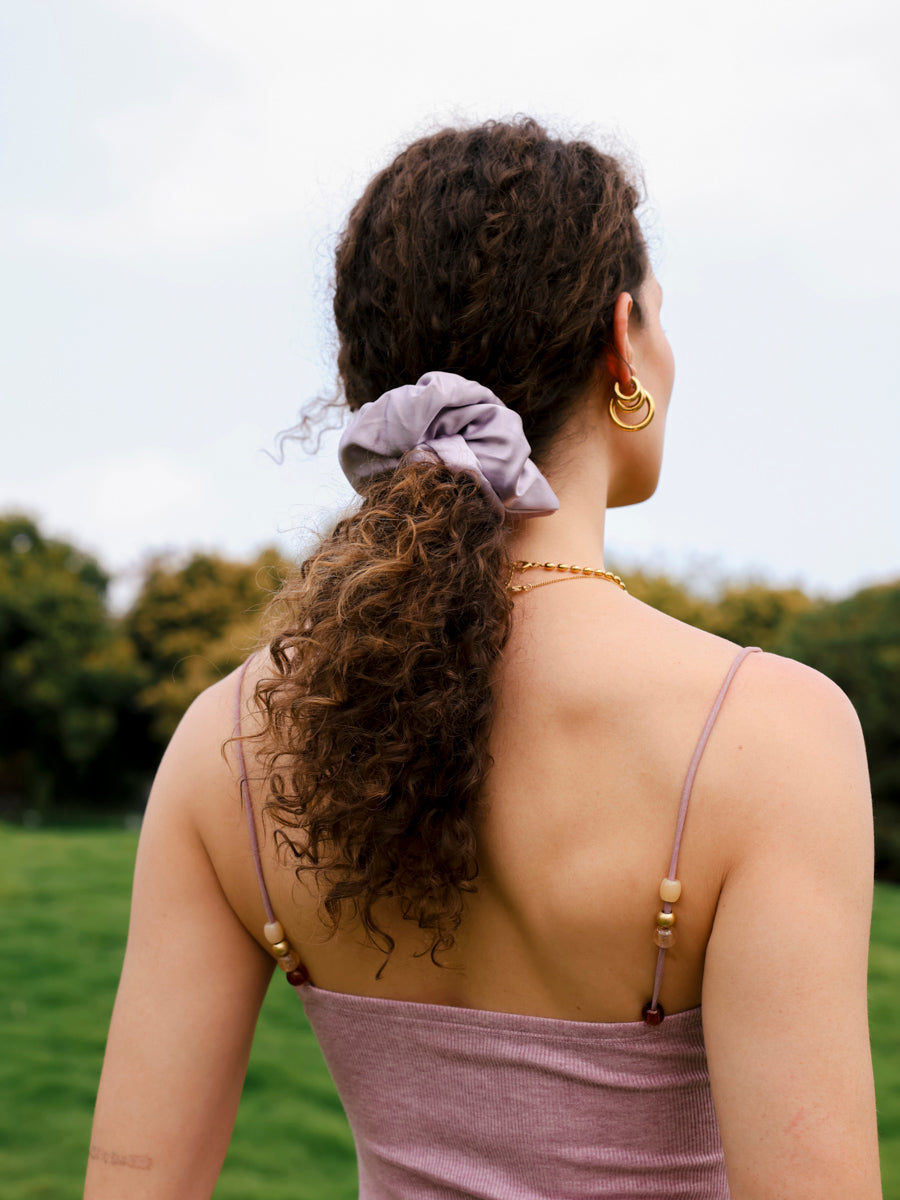 Fluffy Touch Pure Silk Scrunchie