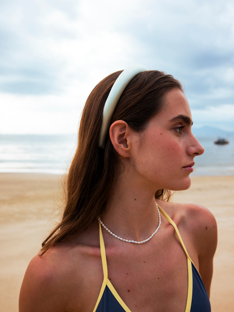 Charming Grace Pure Silk Haarreif White