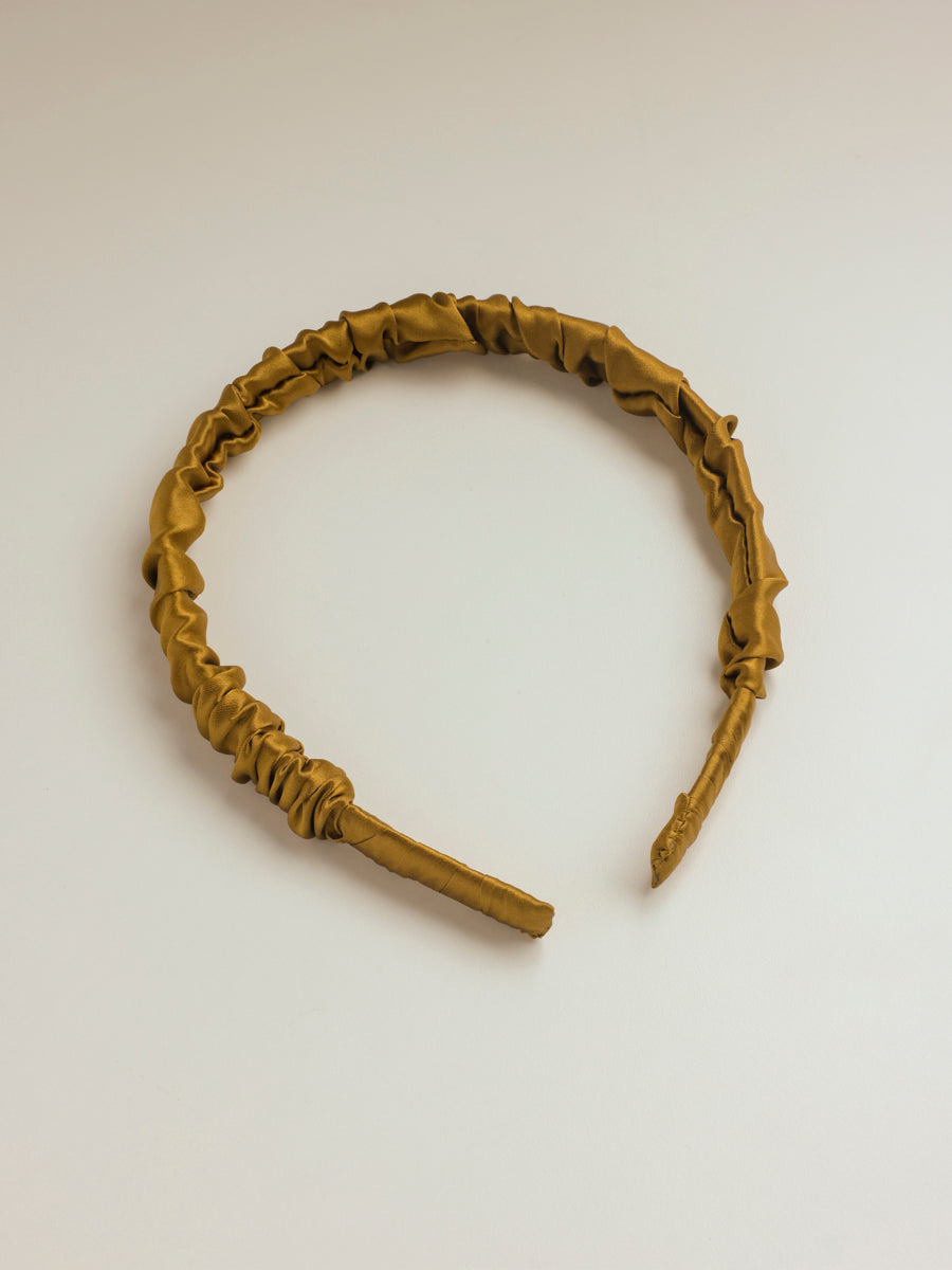 Elegant Hold Pure Silk Haarreif Brown