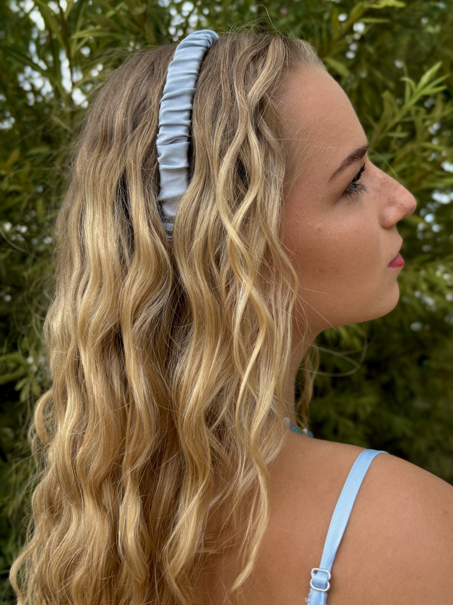 Elegant Hold Pure Silk Haarreif Blue