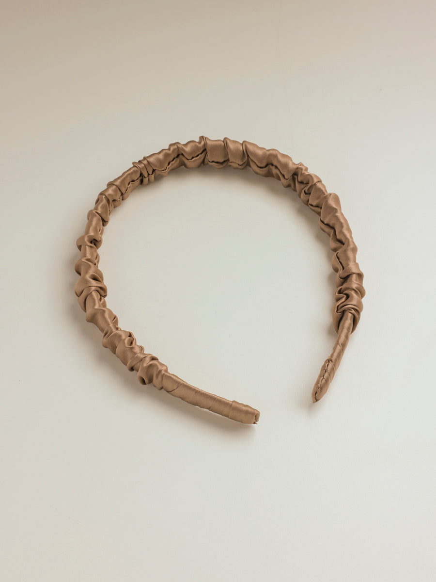 Elegant Hold Pure Silk Haarreif Light Brown