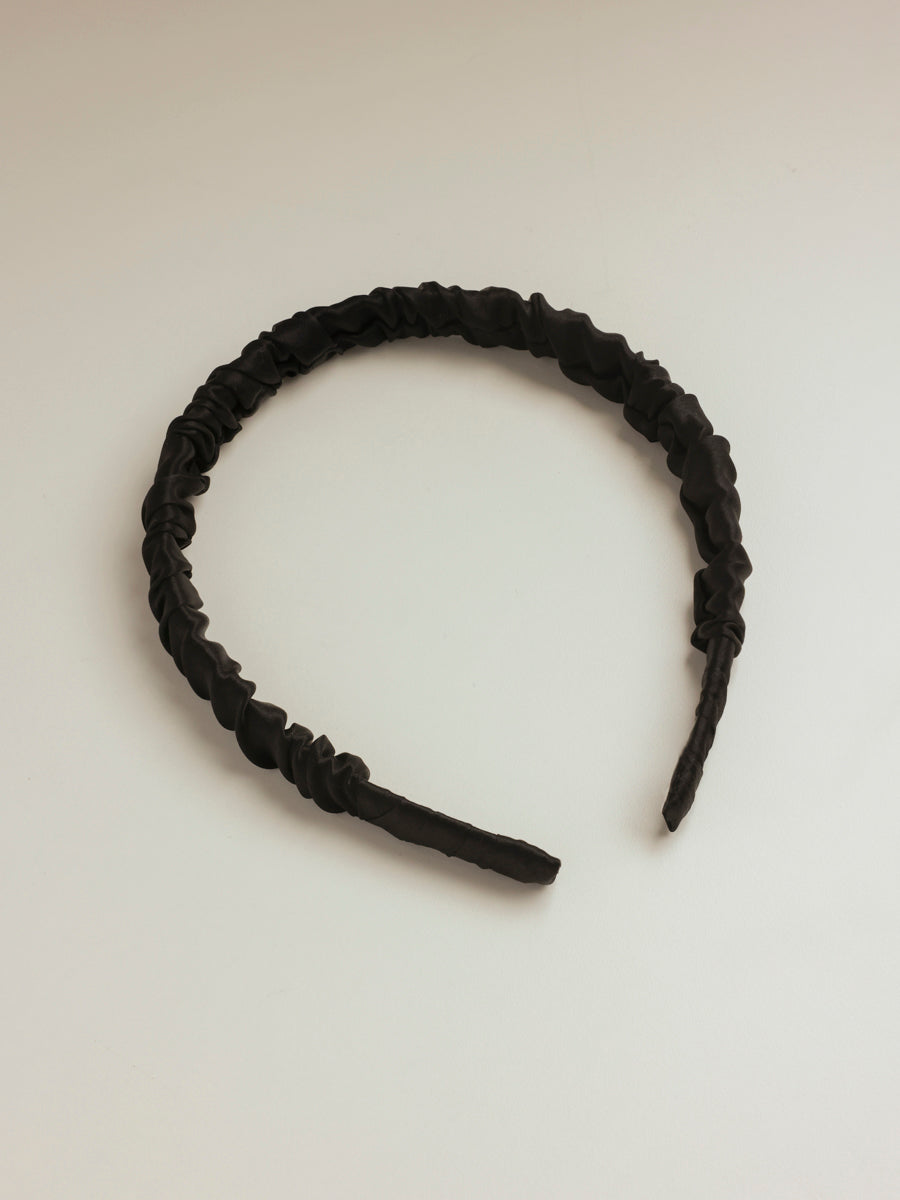 Elegant Hold Pure Silk Haarreif Black