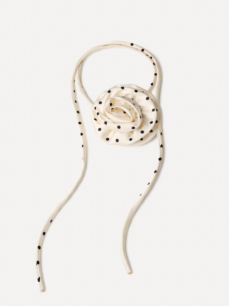 Rose Embrace White Choker