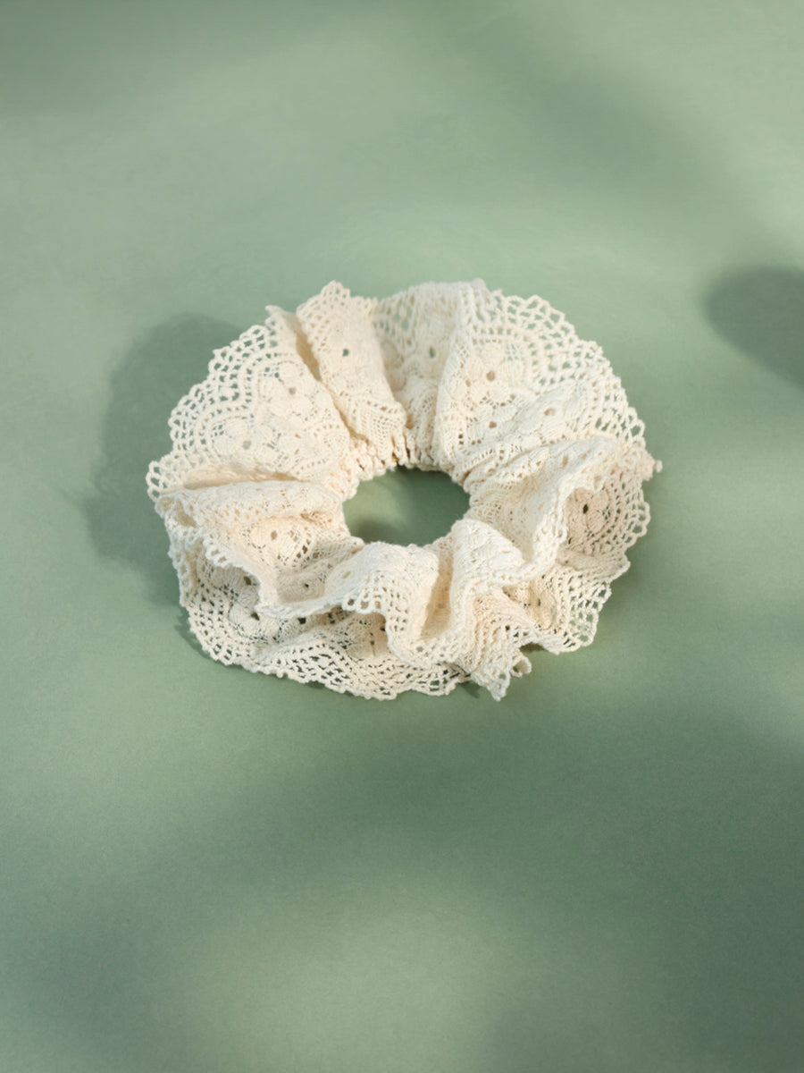 Lace Bloom Scrunchie