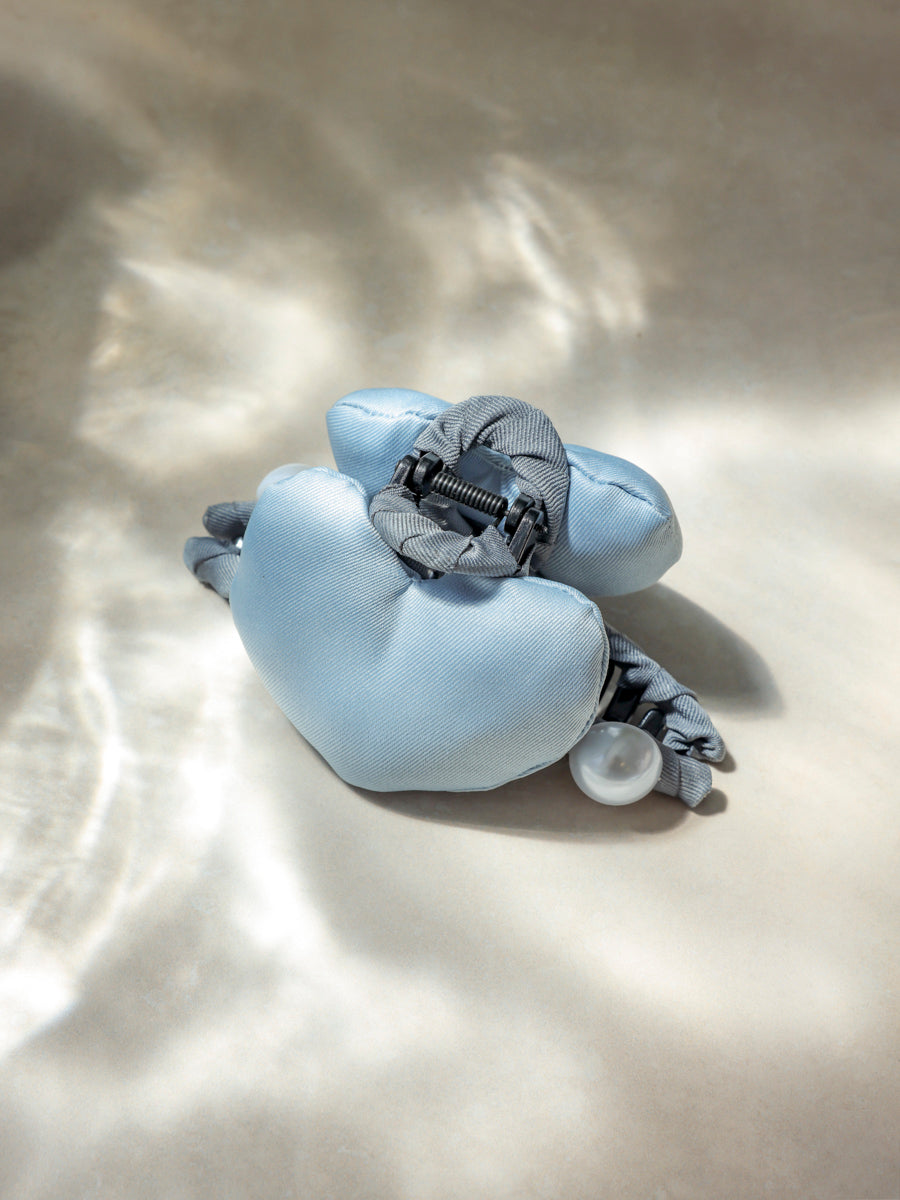 Heart Glow Blue Haarklammer