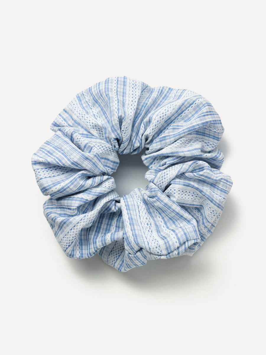 Sweet Lace Blue Scrunchie