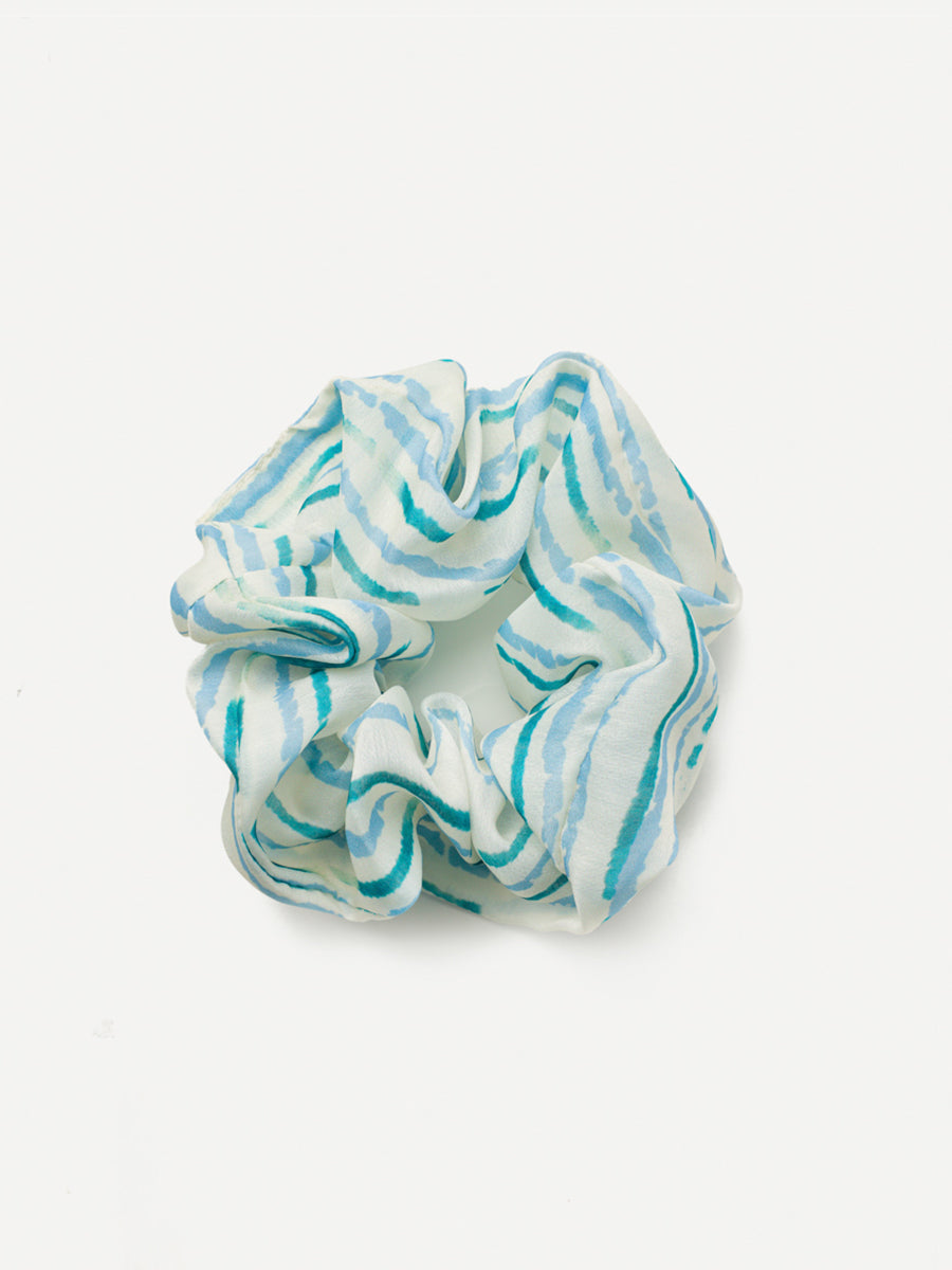 Fresh Wave Blue Scrunchie