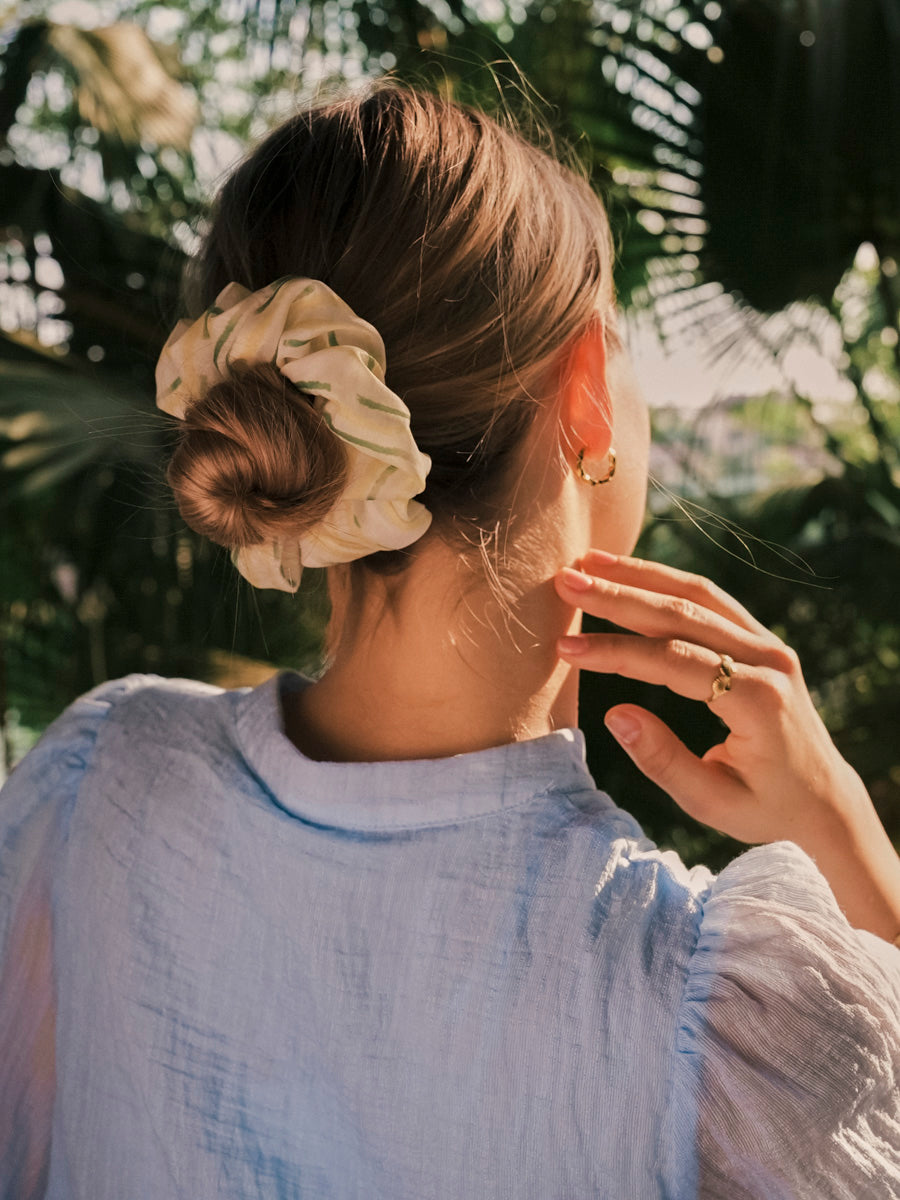 Fresh Wave Blue Scrunchie