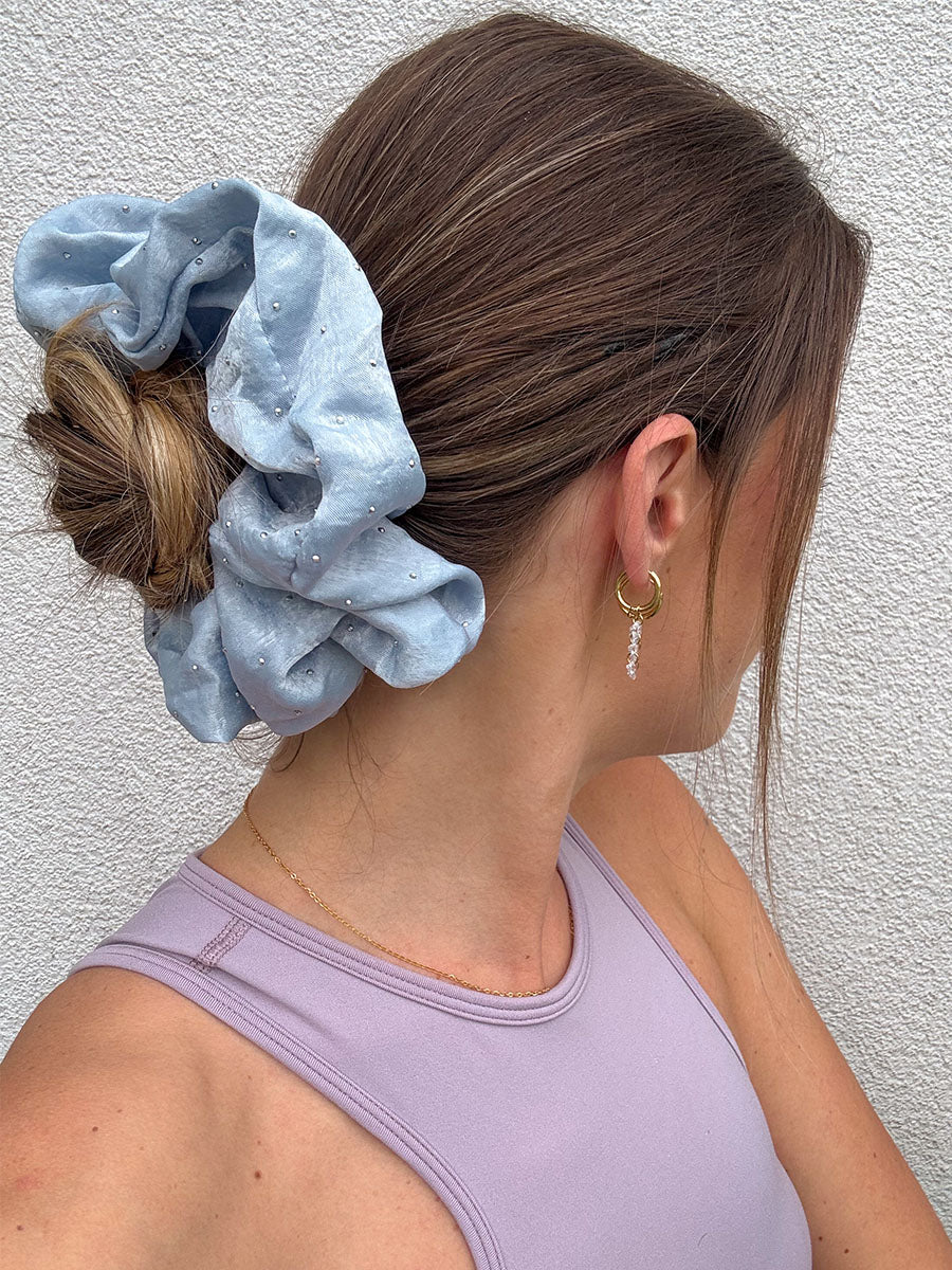 Sparkling Joy Blue Scrunchie
