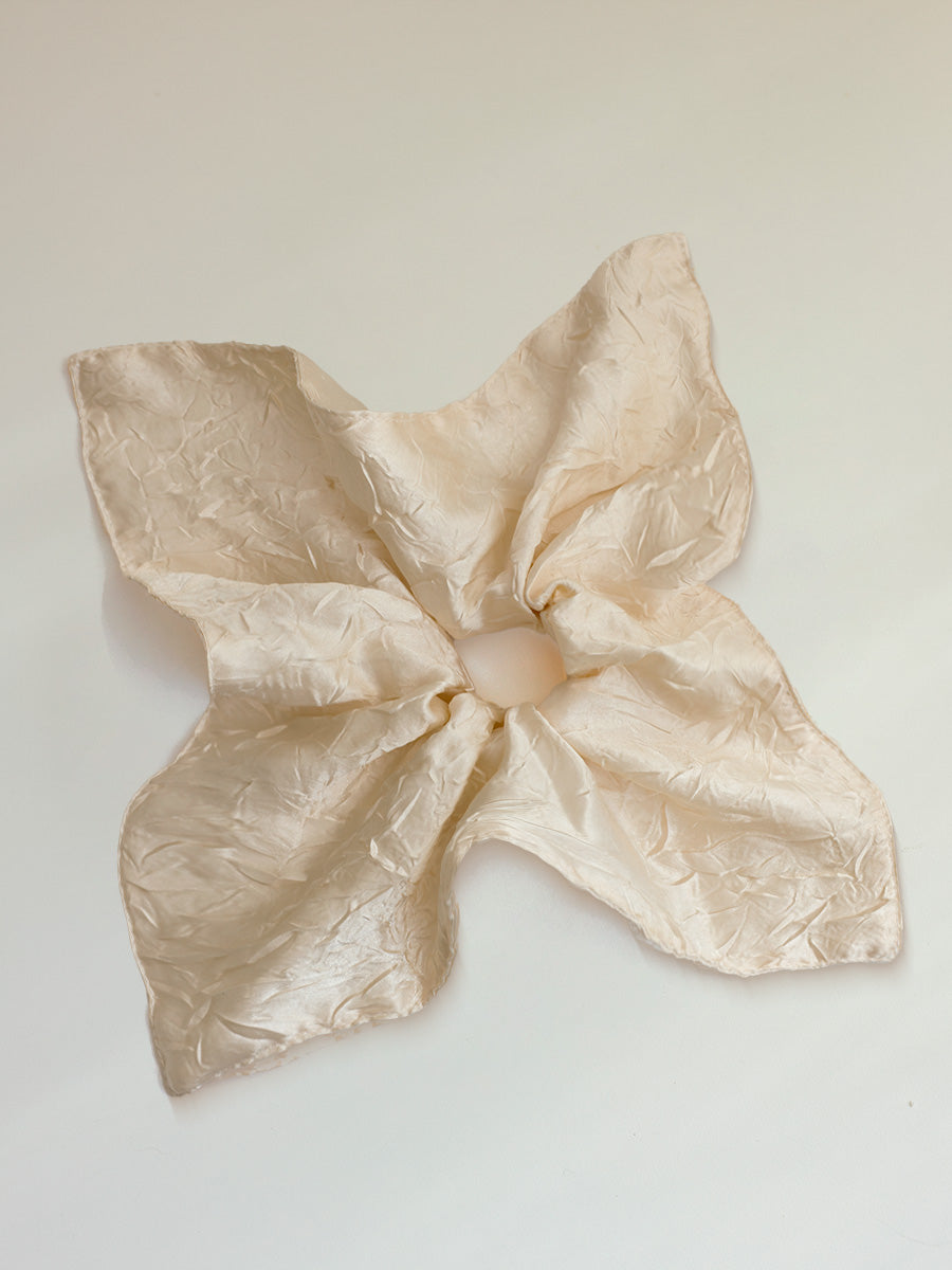 Soft Grace Beige Scrunchie