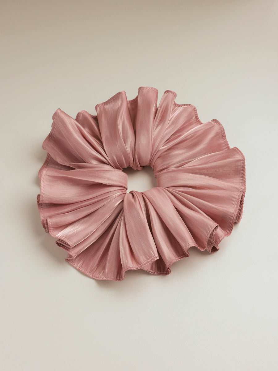 Delicate Wave Pink Scrunchie