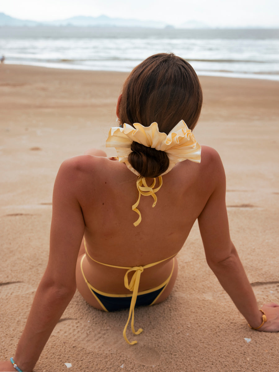 Delicate Wave Pink Scrunchie