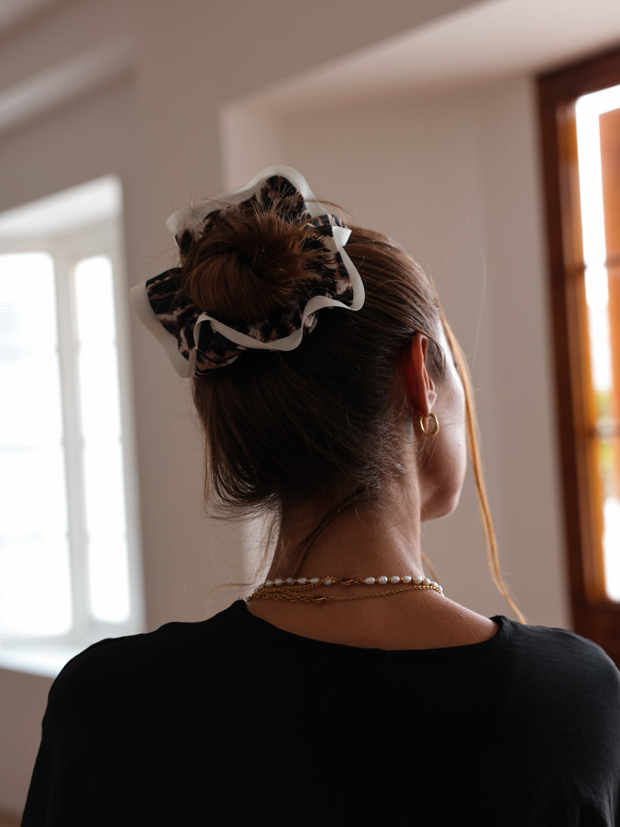 Urban Wild Leopard Scrunchie