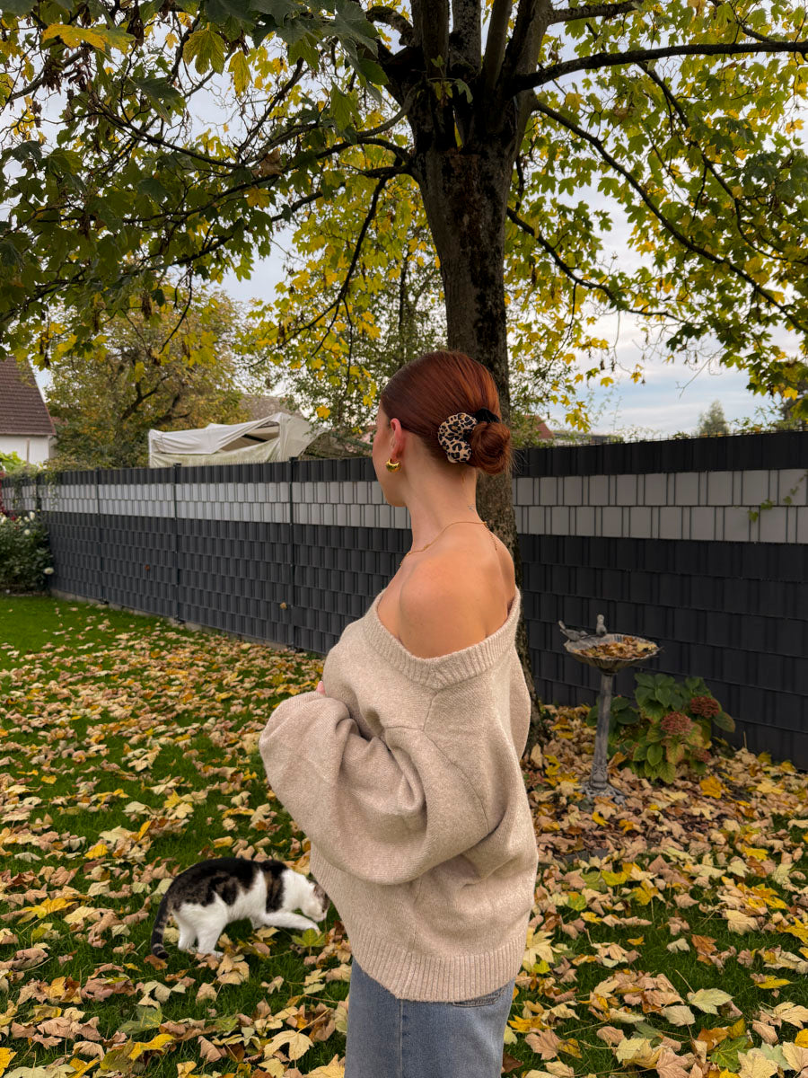 Wild Heart Leopard Scrunchie