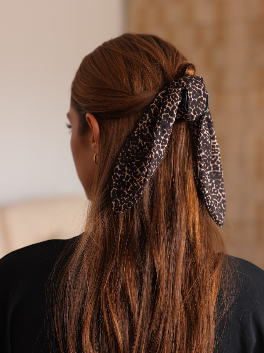 Elegant Flow Leopard Hair Clip