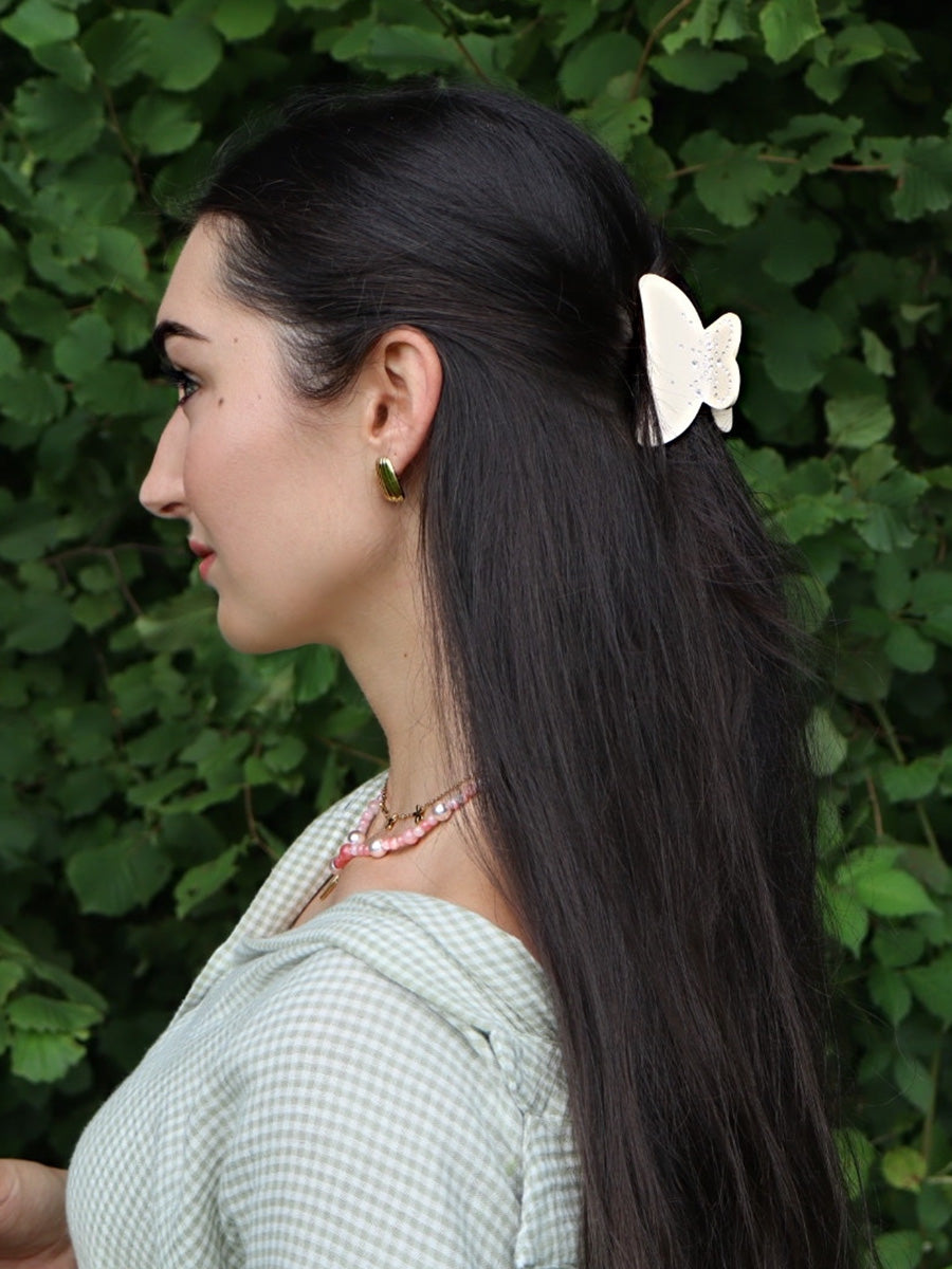 Grace Shine Apricot Hair Clip