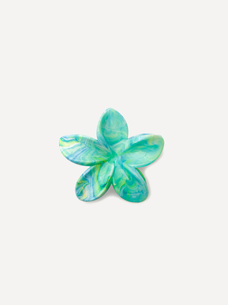 Pastel Petal Green hair clip