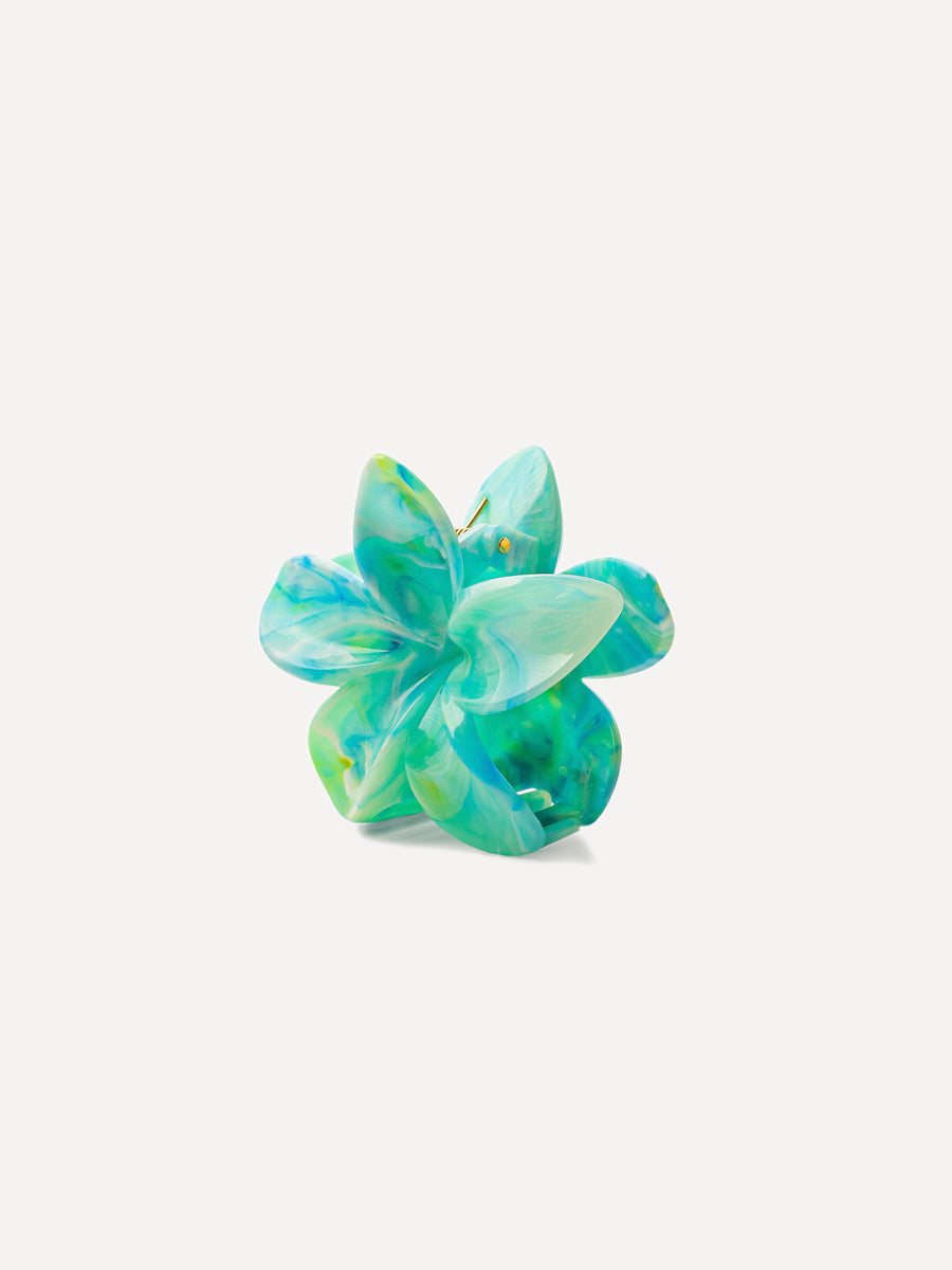 Pastel Petal Green hair clip