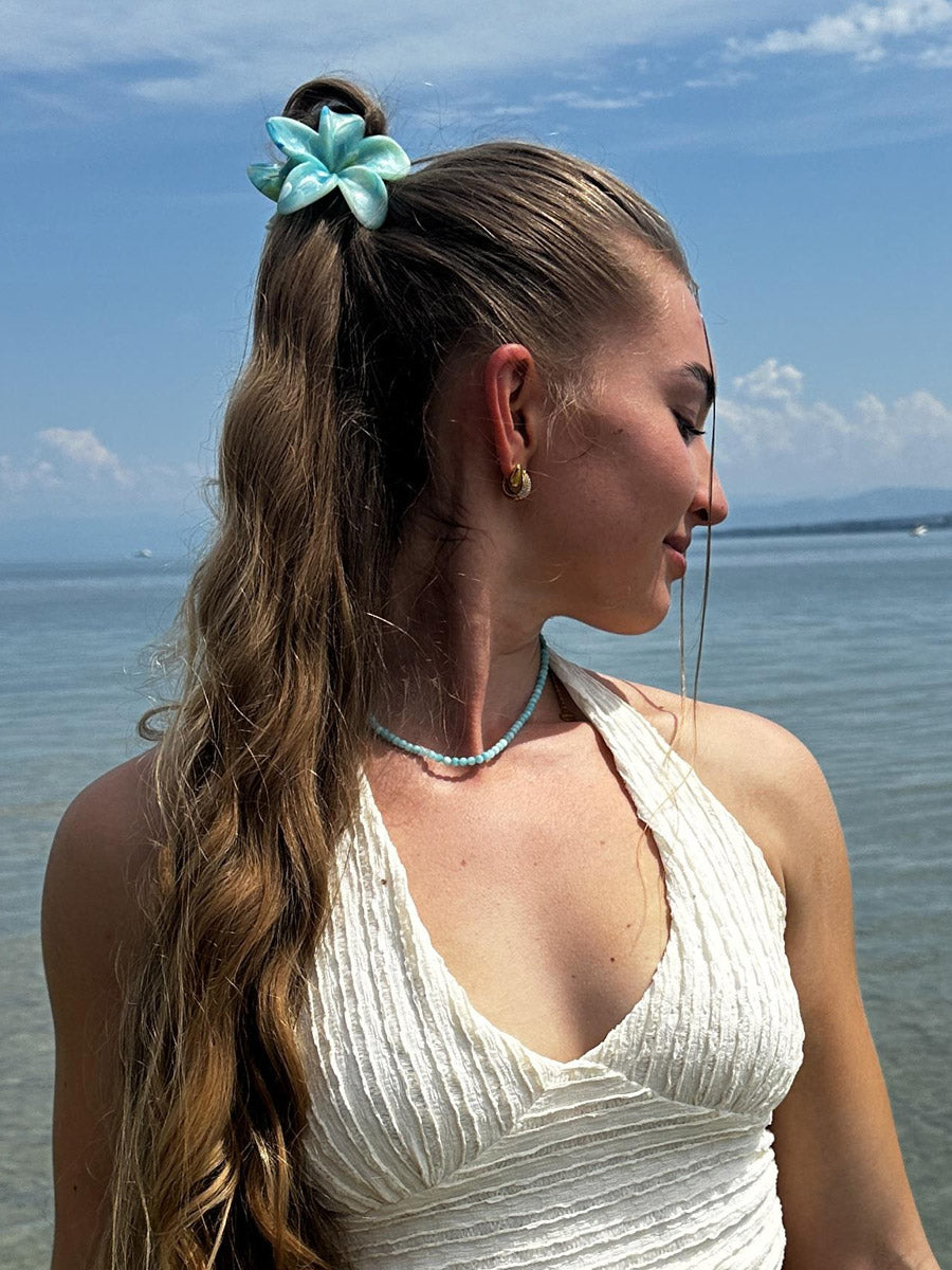 Pastel Petal Green Haarklammer